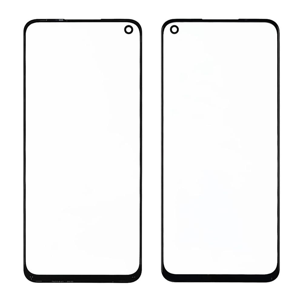 Стекло дисплея Oppo A74, Realme 8 Pro, черное, с OCA-пленкой | стекло тачскрина