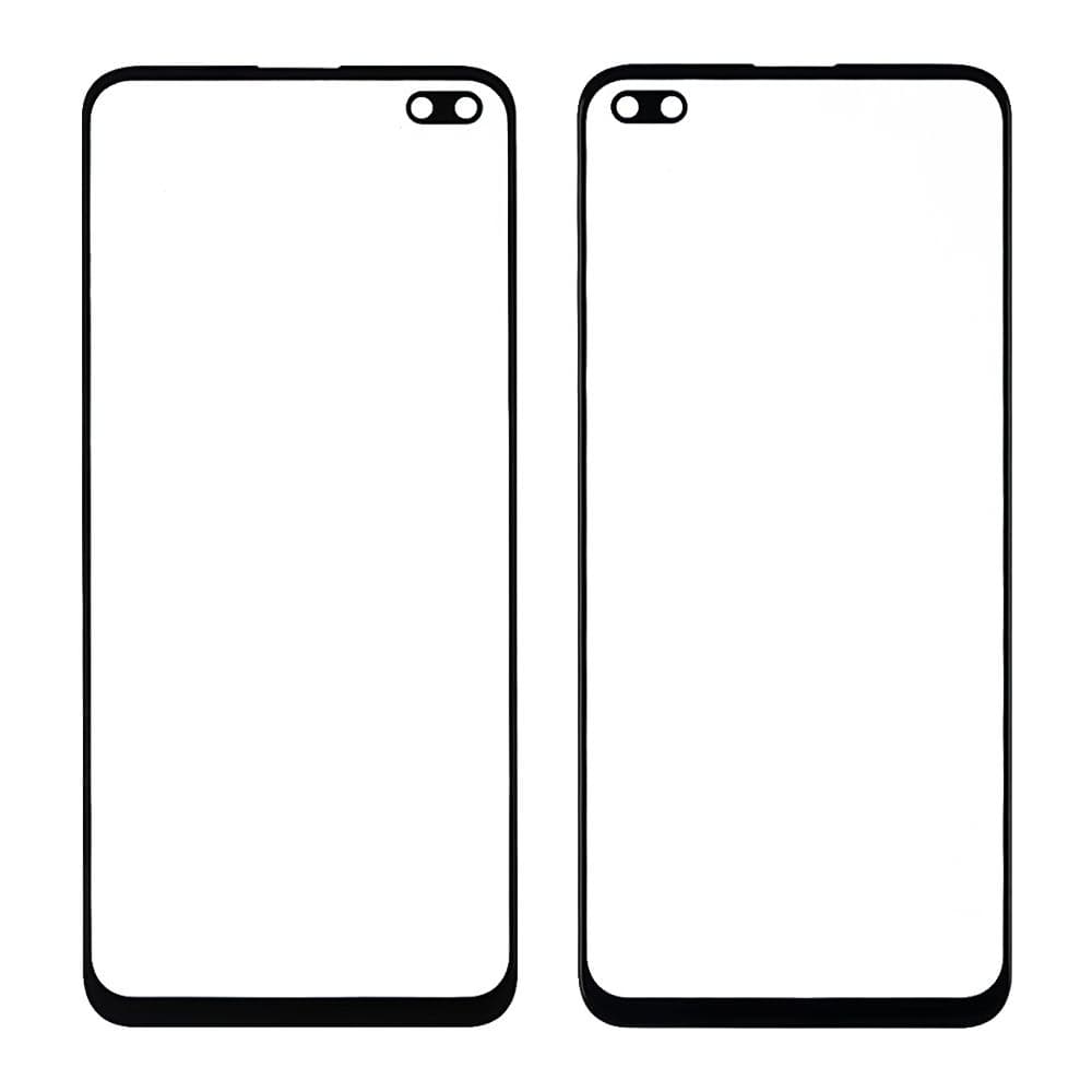 Стекло дисплея Realme 6 Pro, черное, с OCA-пленкой | стекло тачскрина