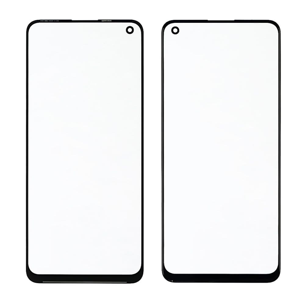 Стекло дисплея Realme 7 Pro, черное, с OCA-пленкой | стекло тачскрина