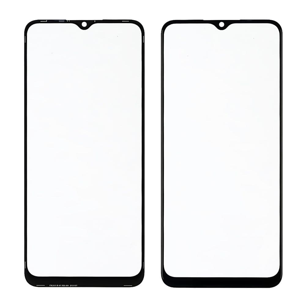 Стекло дисплея Realme C11, черное, с OCA-пленкой | стекло тачскрина