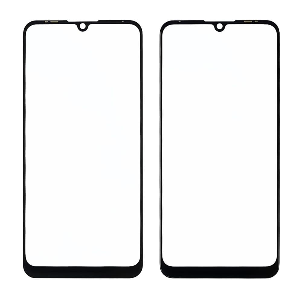 Стекло дисплея ZTE Blade V10, черное, с OCA-пленкой | стекло тачскрина