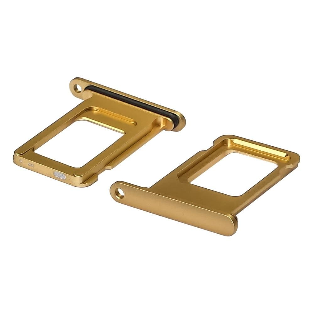 Тримач (лоток) SIM-карты Apple iPhone XR, золотистий, Yellow, Original (PRC) | держатель СИМ-карты