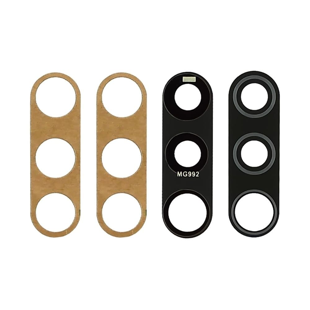 Стекло камеры Samsung SM-A307 Galaxy A30s, черное, Original (PRC)