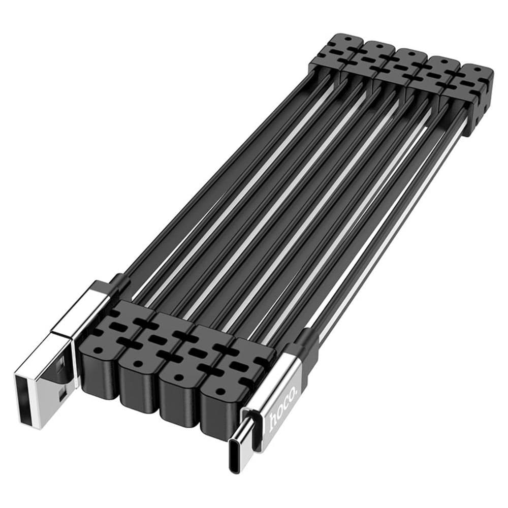 USB-кабель Hoco U103, Type-C, 3.0 А, 100 см, чорний