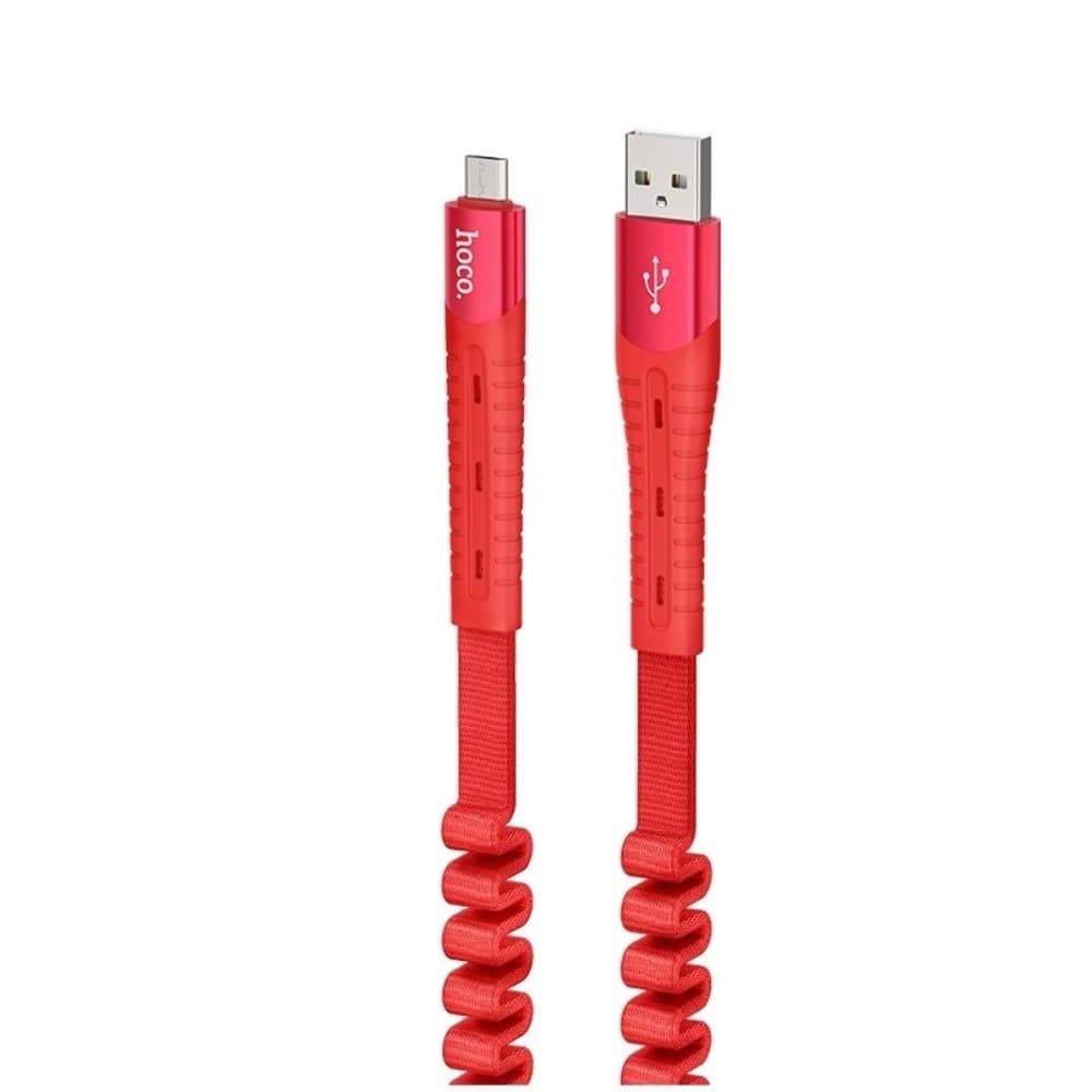 USB-кабель Hoco U78, Micro-USB, 2.4 А, 120 см, красный