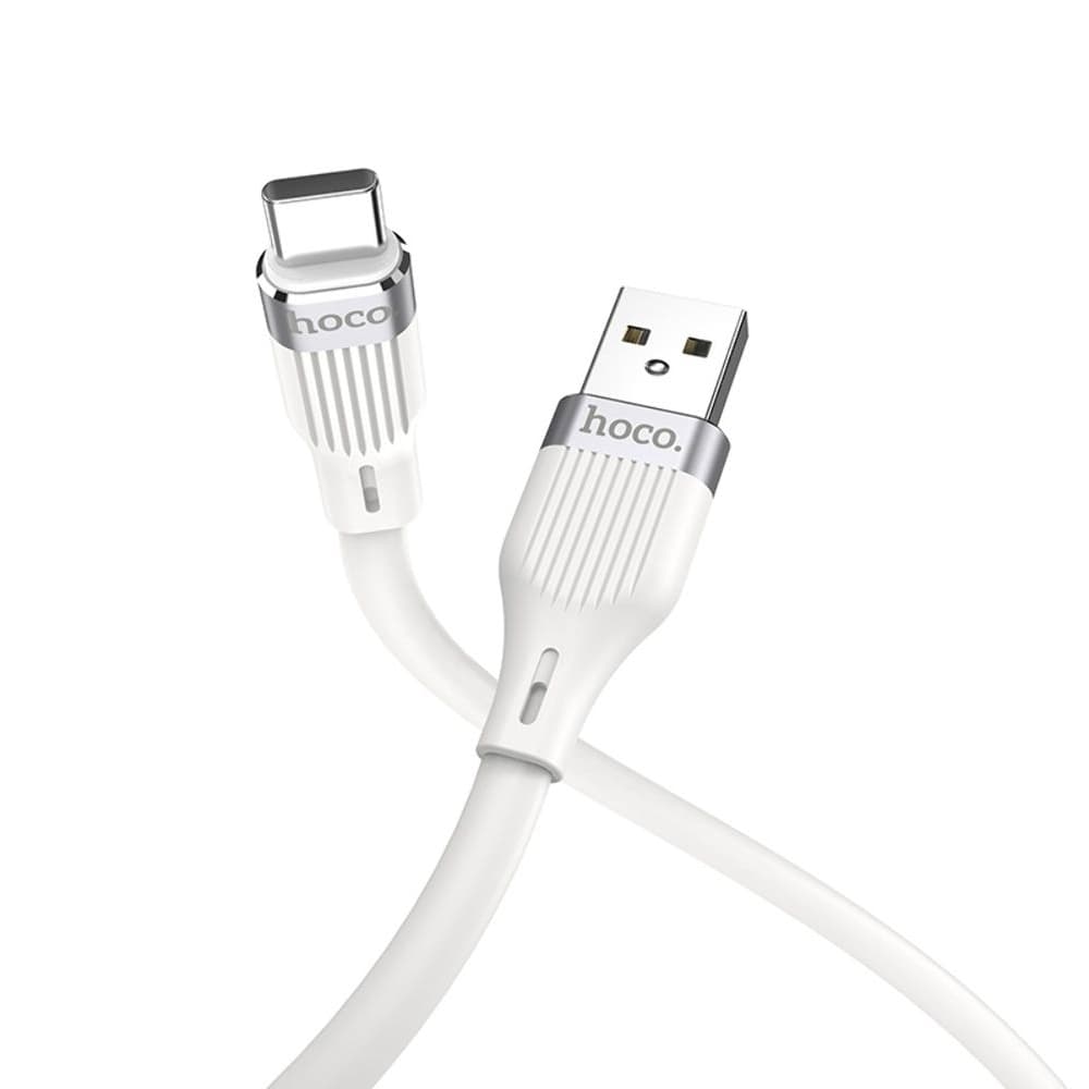 USB-кабель Hoco U72, Type-C, 2.4 А, 120 см, білий