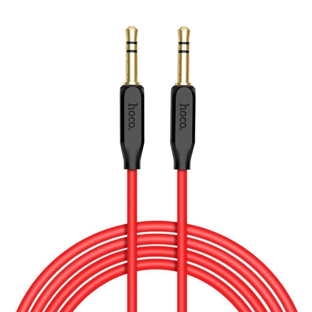 AUX-USB-кабель Hoco UPA11, Jack 3.5 на Jack 3.5, 100 см, чорний