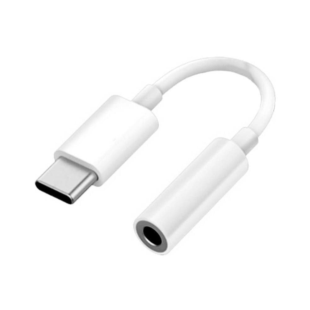 Адаптер-переходник Type-C - TRRS 3.5 (F), 10 см, білий