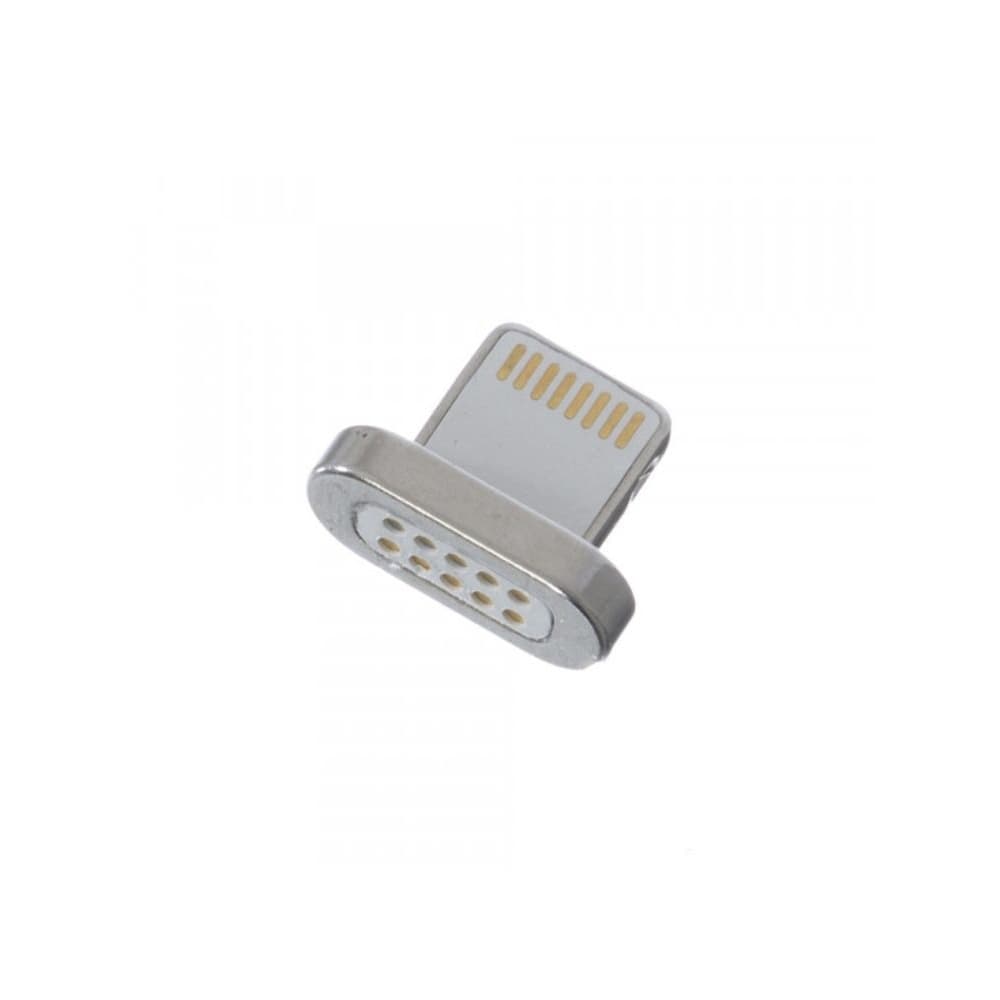 Адаптер магнитного кабеля Clip-On Lightning, серебристый