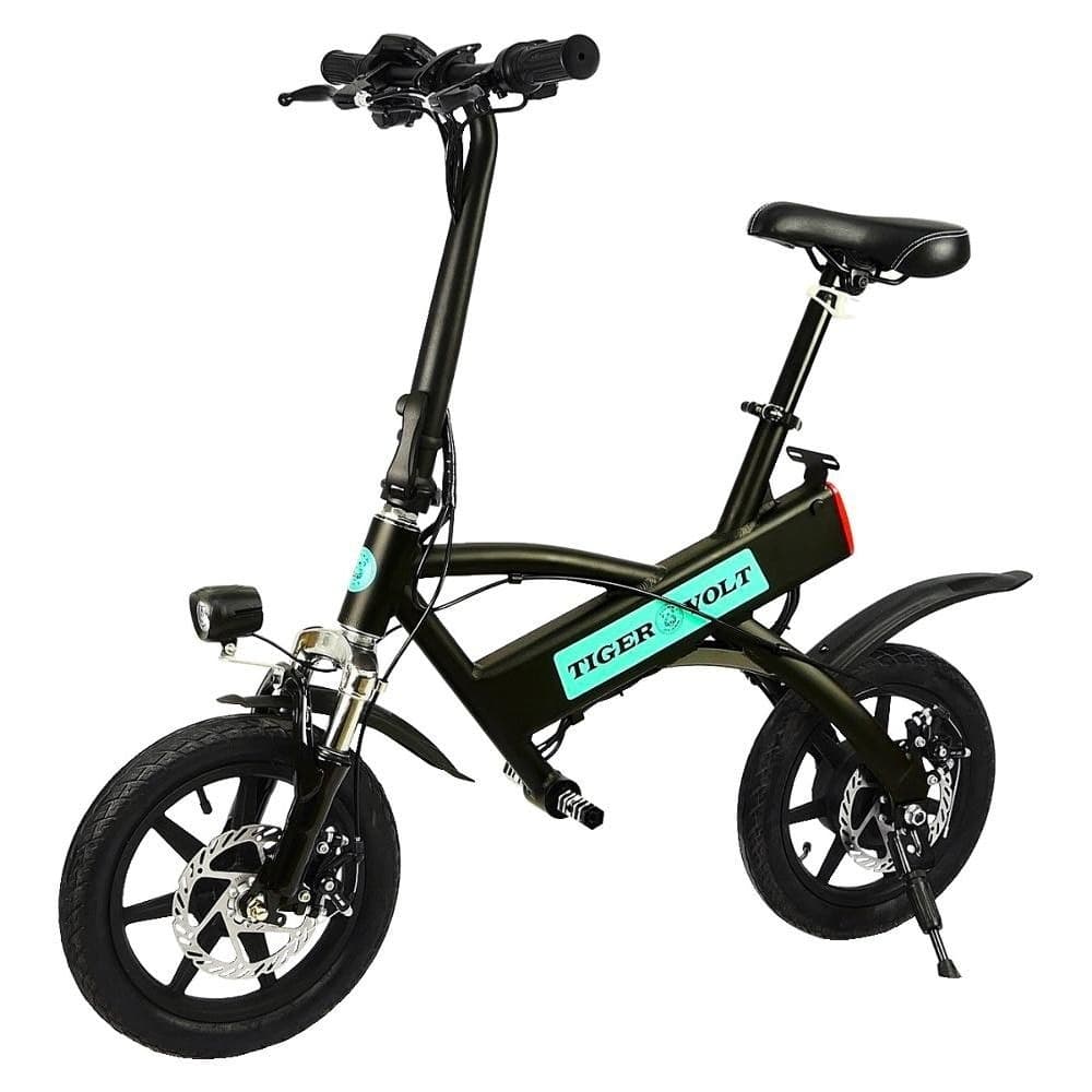 Электроскутер ZM TigerVolt 14, чорний, колеса 14