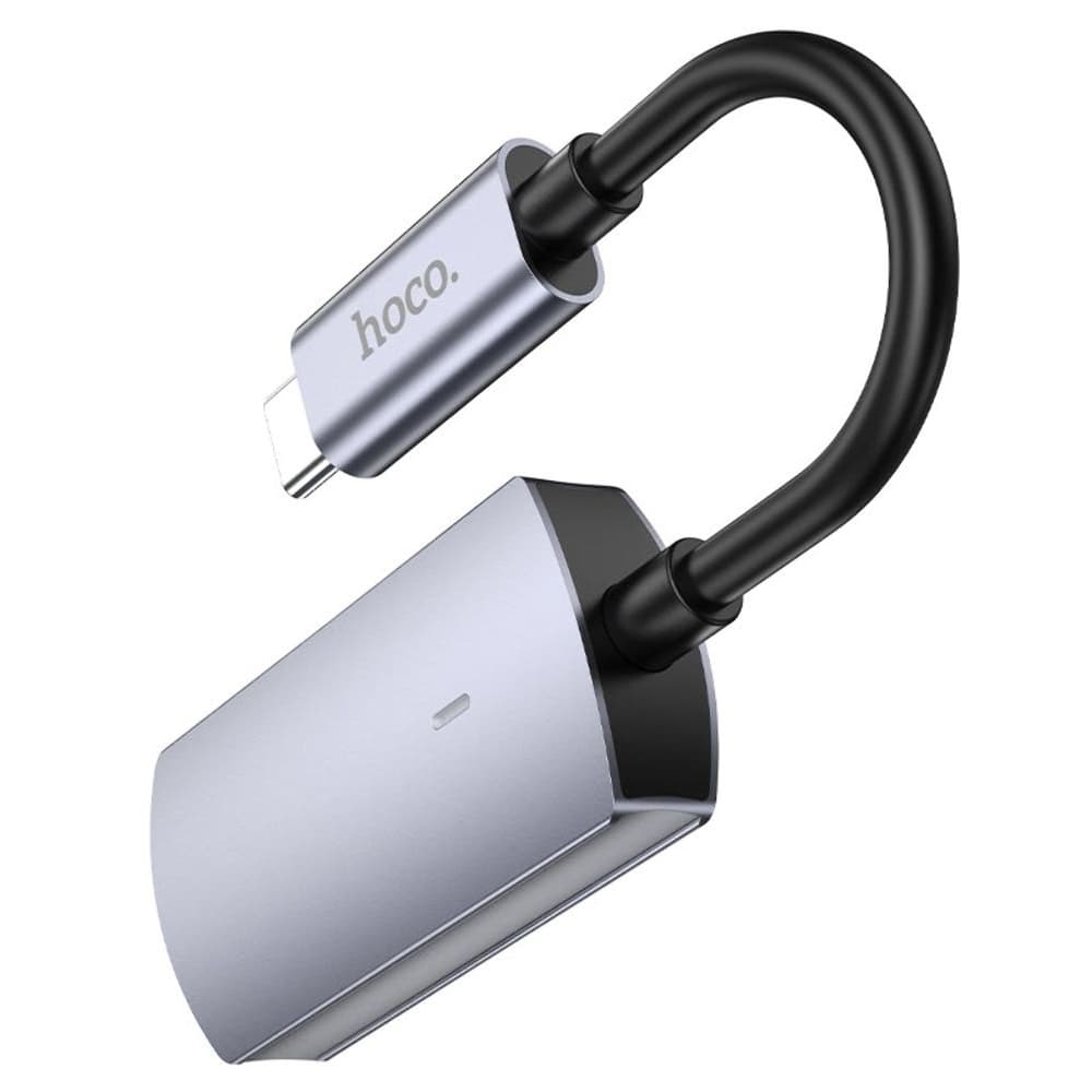 Адаптер-переходник Hoco UA20, 4K, Type-C на HDMI (F), 11 см, серебристый