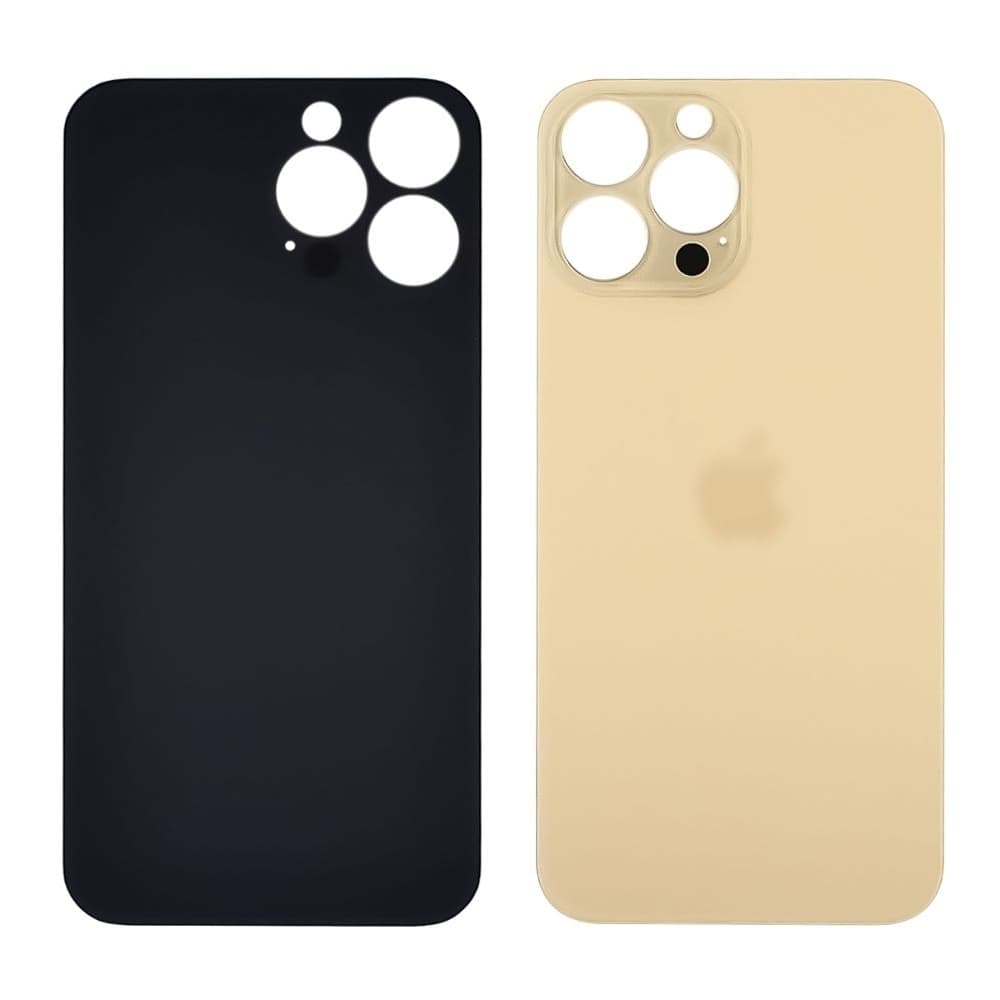 Задня кришка Apple iPhone 13 Pro Max, золотиста, Gold, не потрібно знімати скло камери, big hole, Original (PRC) | корпус, крышка аккумулятора, АКБ, батареи
