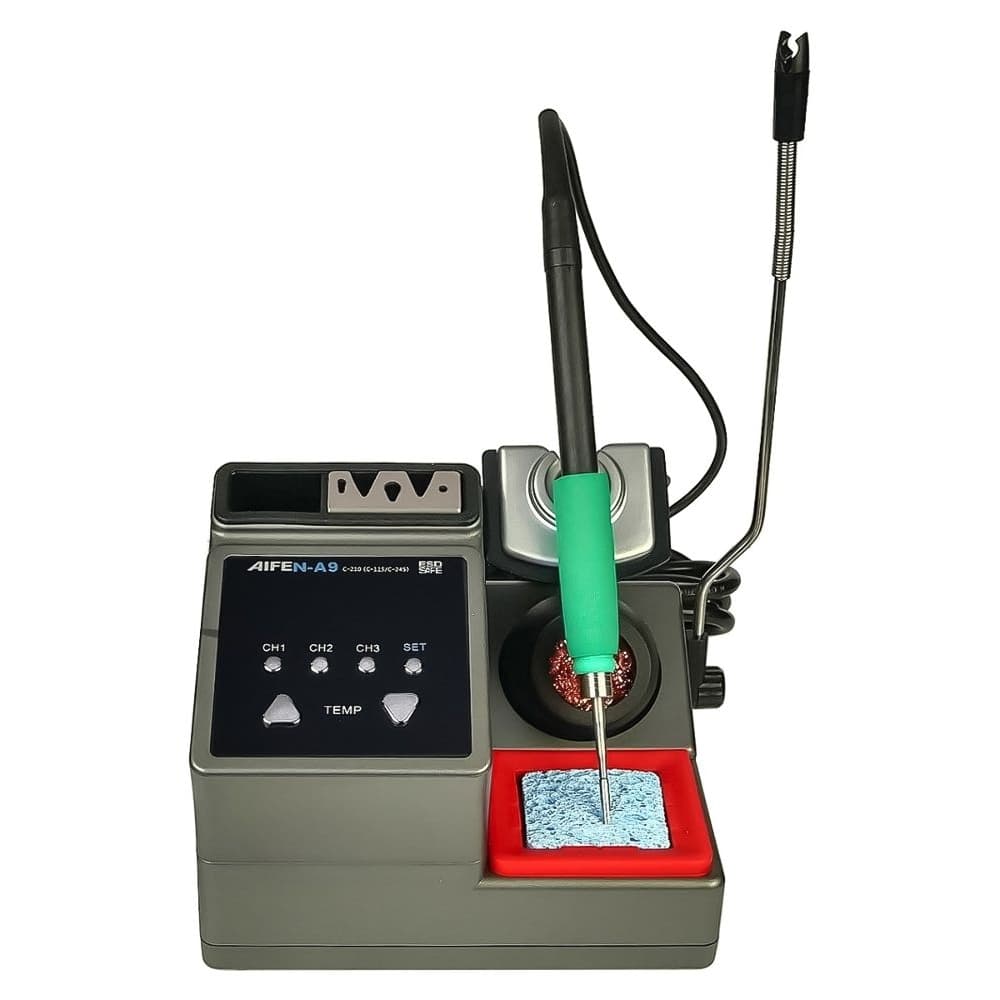 Паяльная станция прецизионная Aifen A9, паяльник стандарта JBC 210, 3 канала памяти, 120 Вт, 100 - 450 C | гарантия 6 мес.