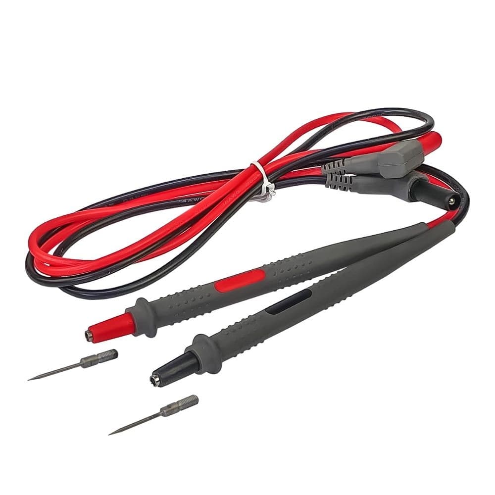 Щупы мультиметров Kaisi К-2205, 1000V, 20A, высококачественные со съемными, тонкими наконечниками (0,18 мм)