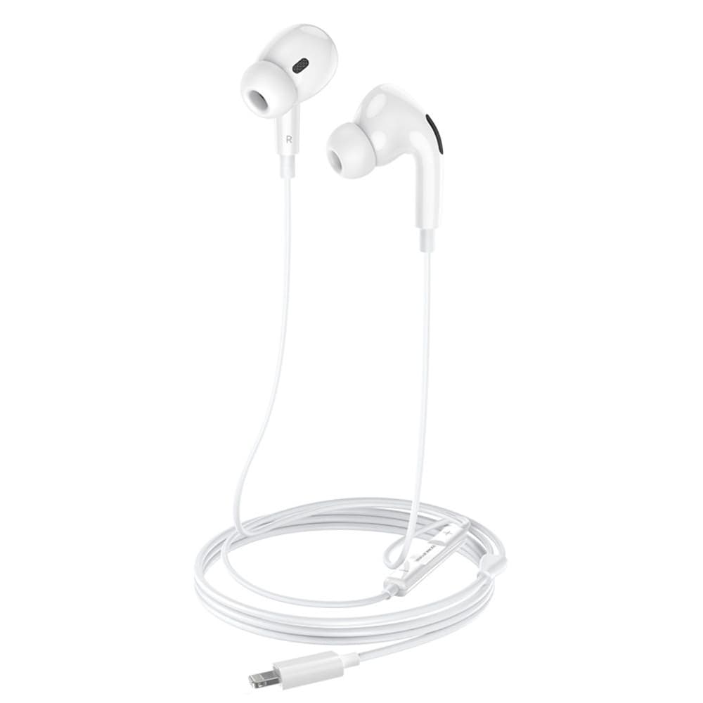 Наушники вакуумные Borofone BM30 Pro, Lightning, белые