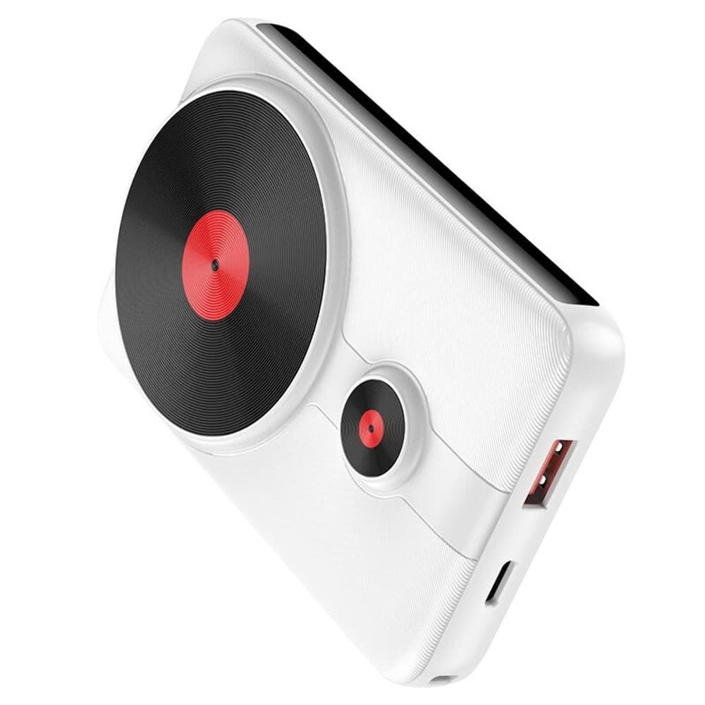 Power bank Hoco J92, 10000 mAh, 22.5 Вт, Power Delivery (20 Вт), Quick Charge 3.0, с беспроводной зарядкой, білий