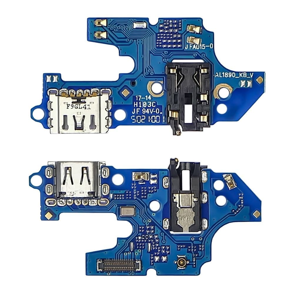 Плата зарядки Realme C2, шлейф коннектора зарядки, с микрофоном, High Copy