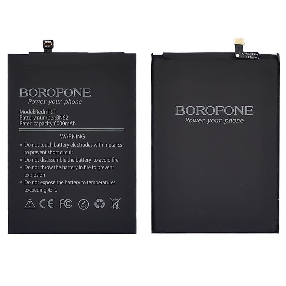 Акумулятор Xiaomi Poco M3, M2010J19CG, Redmi 9T, J19S, M2010J19SG, M2010J19SY, BN62, Borofone | 3-12 міс. гарантії | АКБ, батарея, аккумулятор