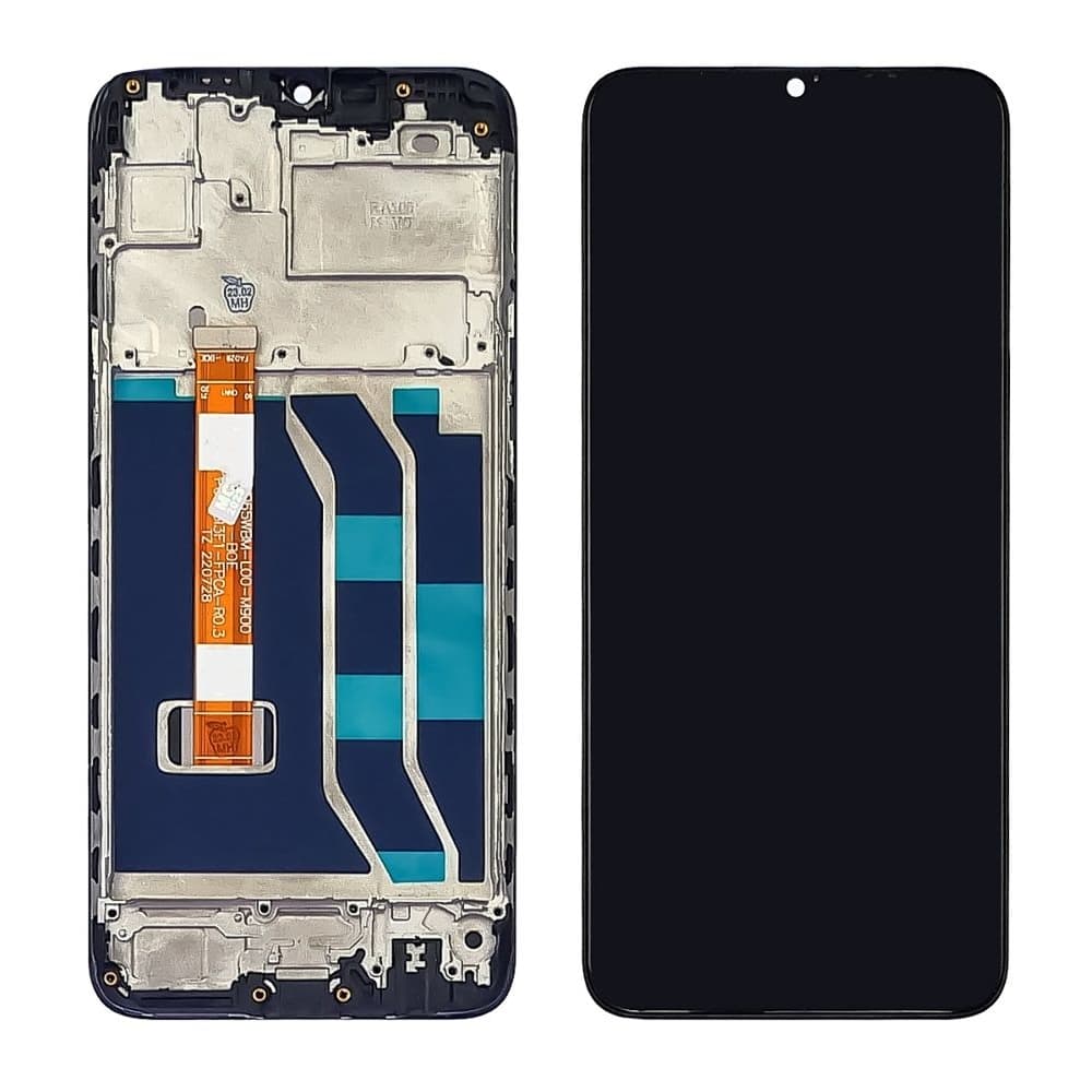 Дисплей Realme 5, 5i, 6i, C3, RMX2030, RMX2040, чорний | з тачскріном | в передній панелі | Original (PRC) | дисплейный модуль, экран