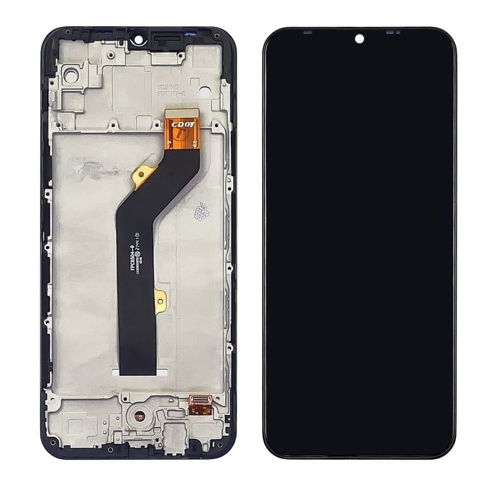 Дисплей Tecno Spark 6 Go, KE5j, чорний | з тачскріном | в передній панелі | Original (PRC) | дисплейный модуль, экран