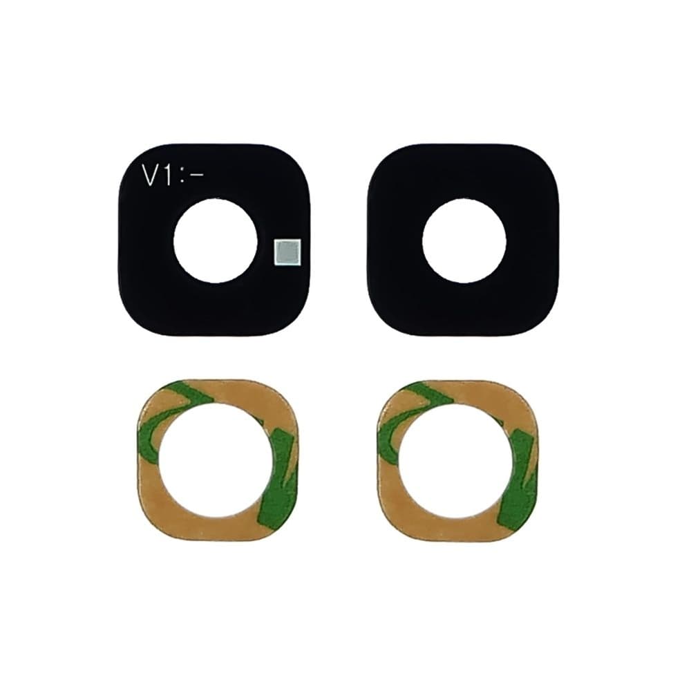 Стекло камеры Samsung SM-J415 Galaxy J4 Plus, черное, Original (PRC)