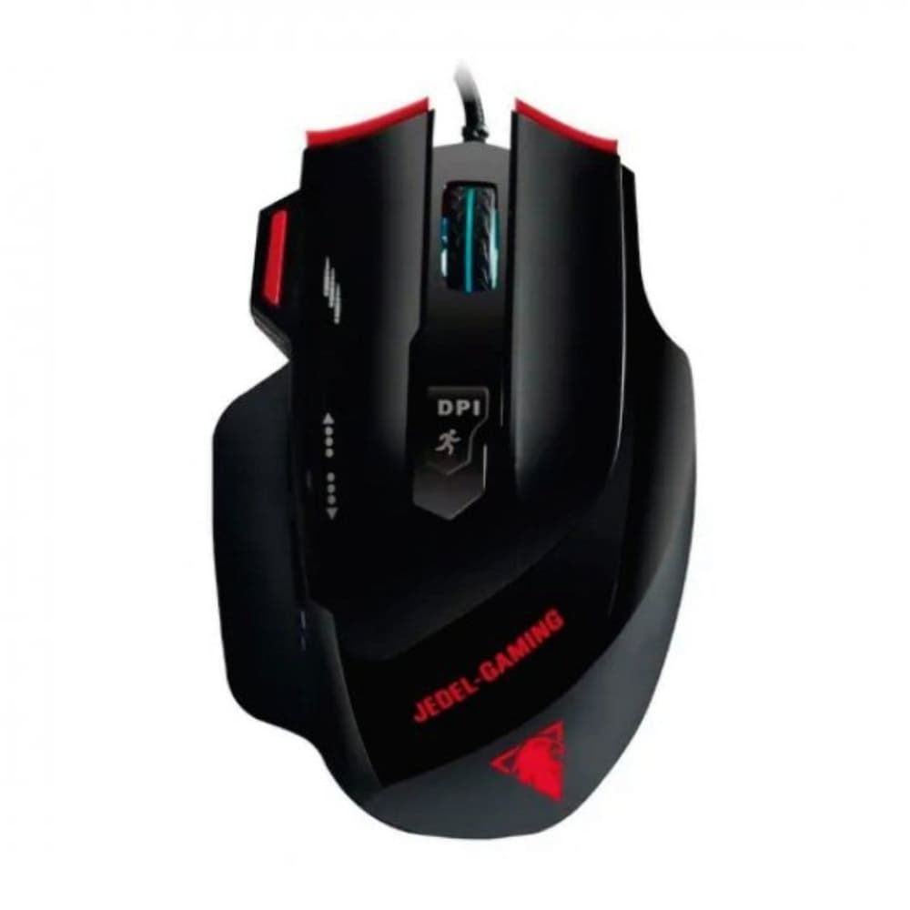 Мышка проводная Jedel GM1070, 3200 DPI, с подсветкой, черная