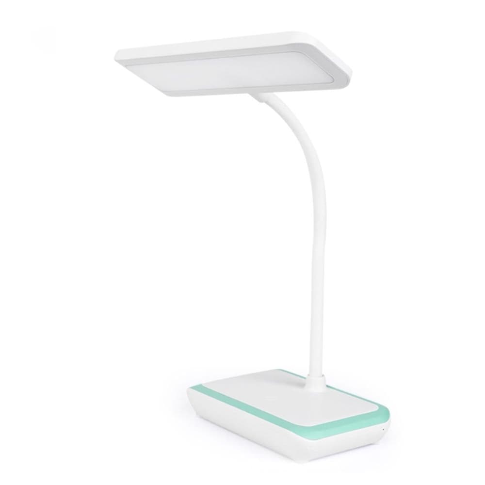 Настольная лампа Weidasi WD-6048, гибкая, бестеневая, с аккумулятором (2 шт формата 18650 в комплекте), белая