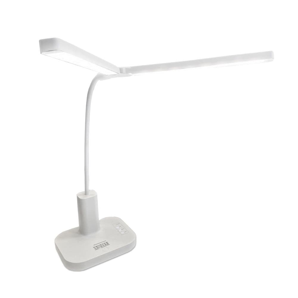 Настольная лампа, гибкая, двойная, с аккумулятором, трехрежимный свет