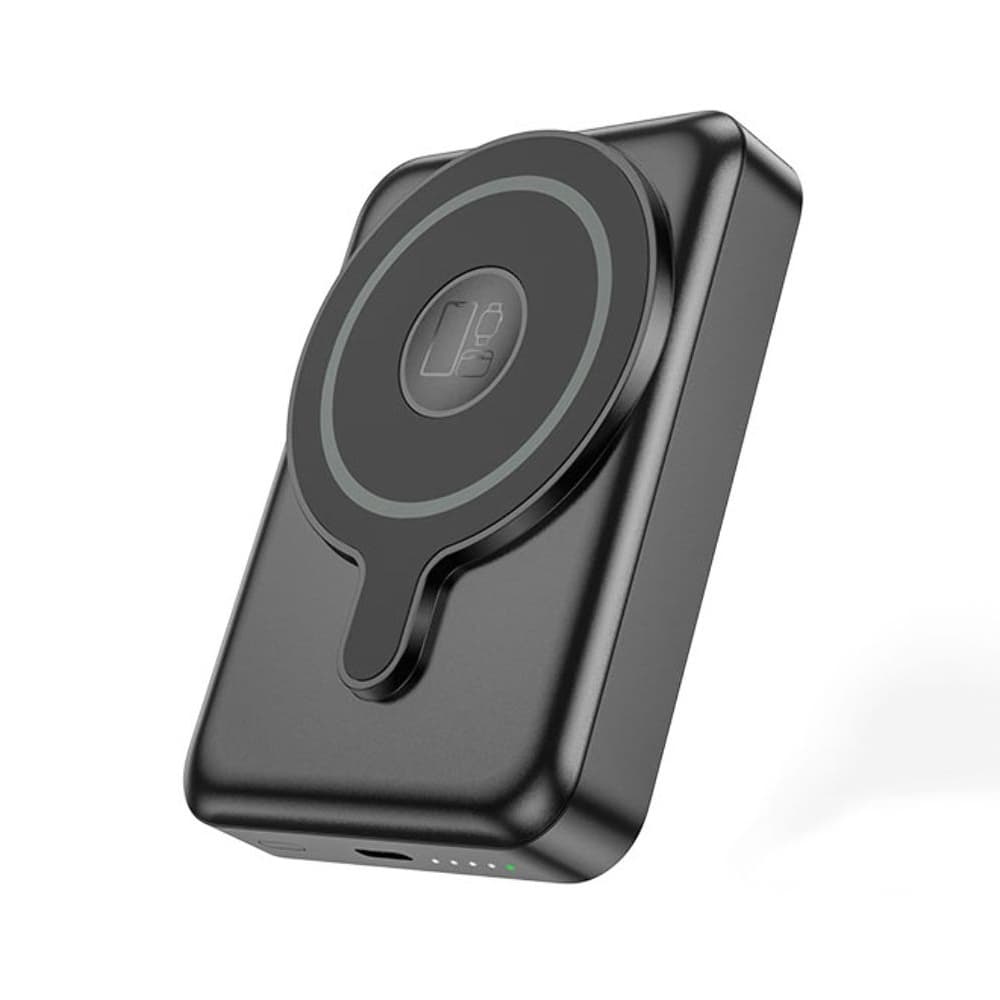 Power bank Hoco Q11, 10000 mAh, Power Delivery (20 Вт), Quick Charge 3.0, с беспроводной зарядкой, чорний