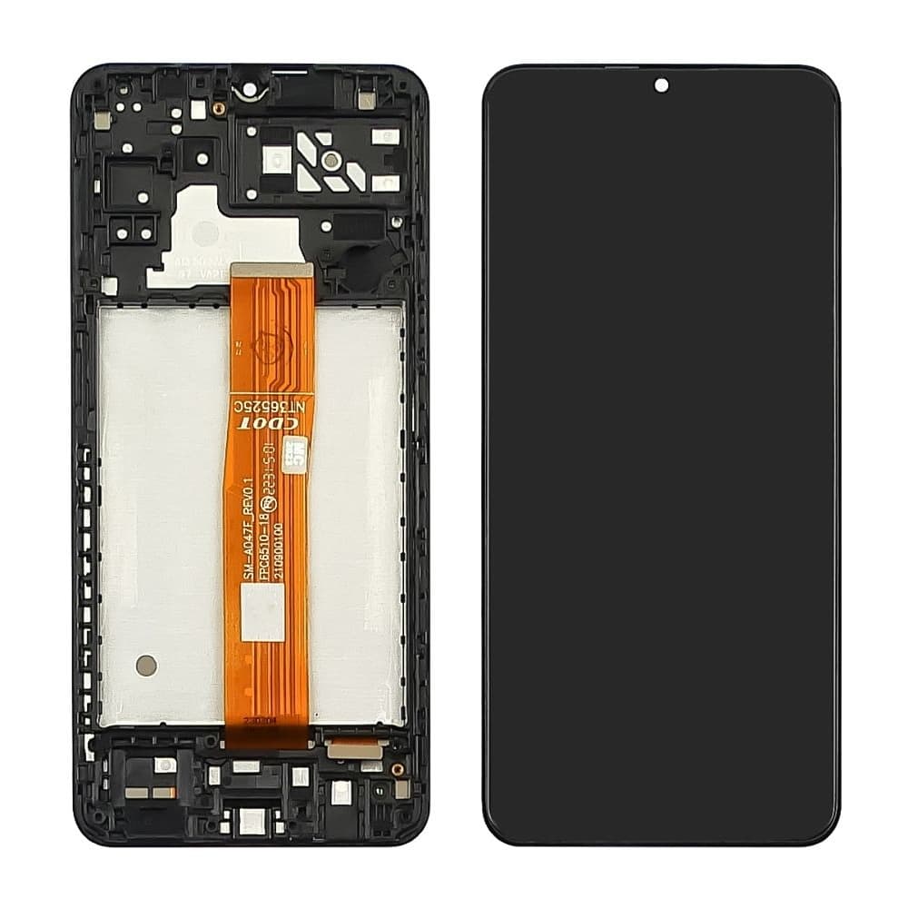 Дисплей Samsung SM-A047 Galaxy A04s, SM-A136 Galaxy A13 5G, чорний | з тачскріном | в передній панелі | Original (PRC), SM-A047F_REV0.1 | дисплейный модуль, экран