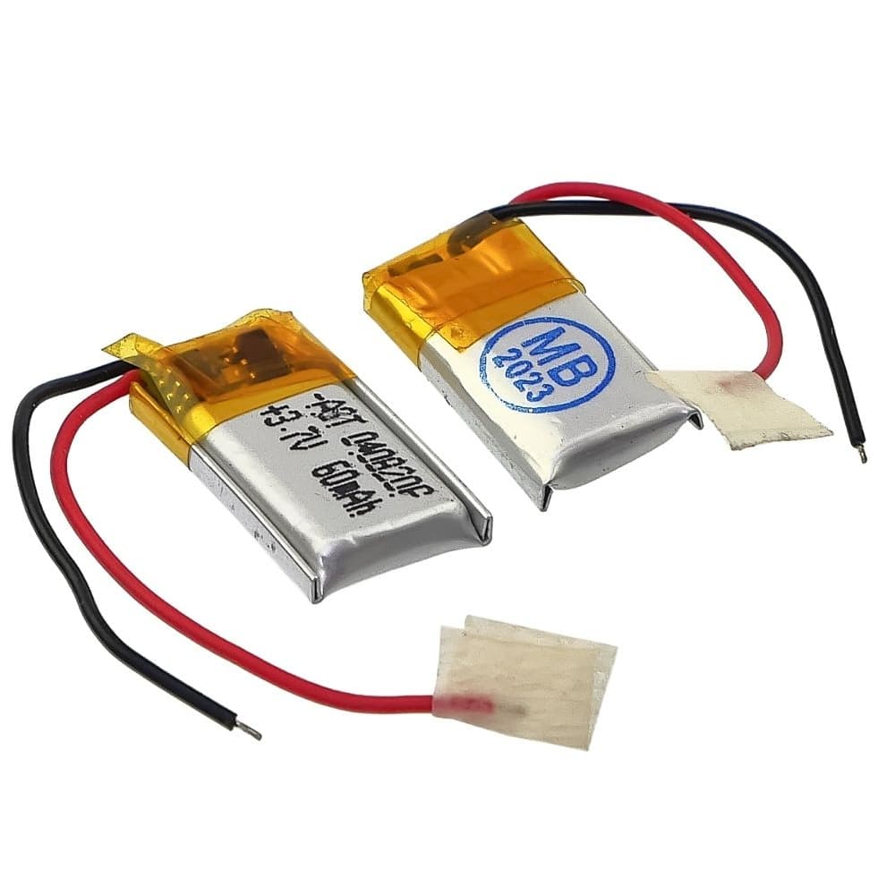 Акумулятор 400820P, універсальний, з контролером, 4 х 8 х 20 мм, 50 mAh, для TWS навушників, Bluetooth гарнитур, MP3 плееров | АКБ, батарея, аккумулятор