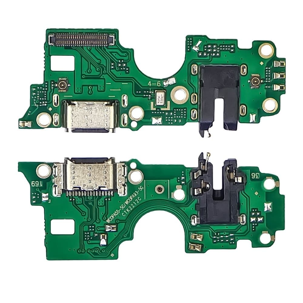 Плата зарядки Oppo A54, шлейф коннектора зарядки, с микрофоном