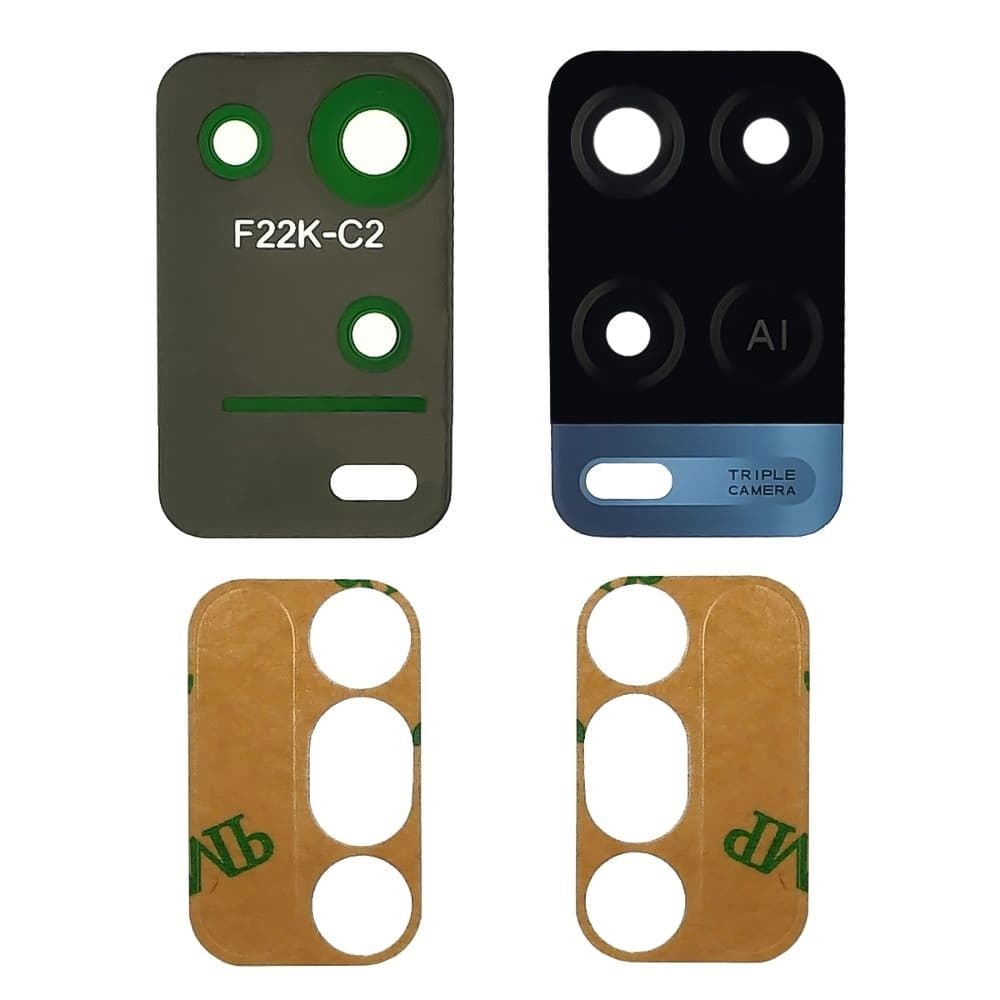 Стекло камеры Oppo A54, черное, Original (PRC)