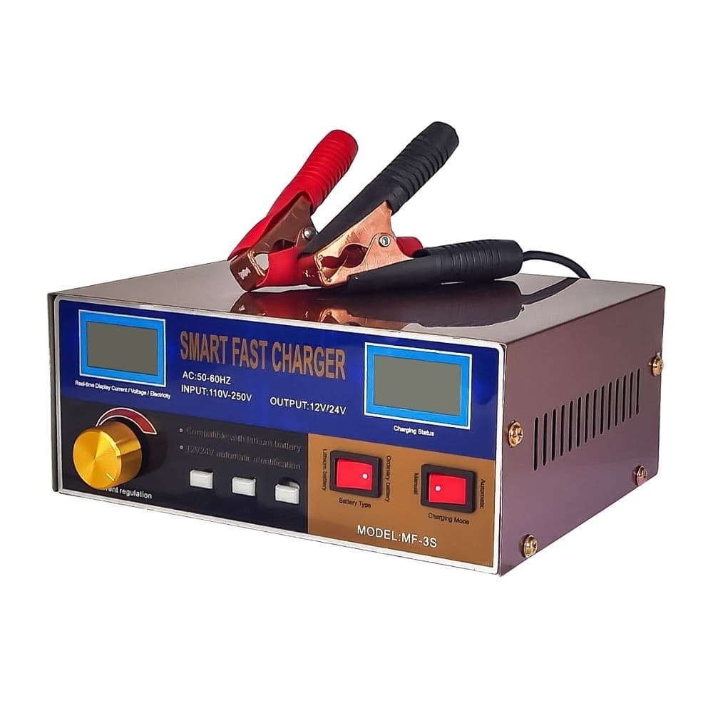 Умное зарядное устройство MF-3S 12V, 24V, 15А, 400W, гелевых, кислотных, AGM аккумуляторов