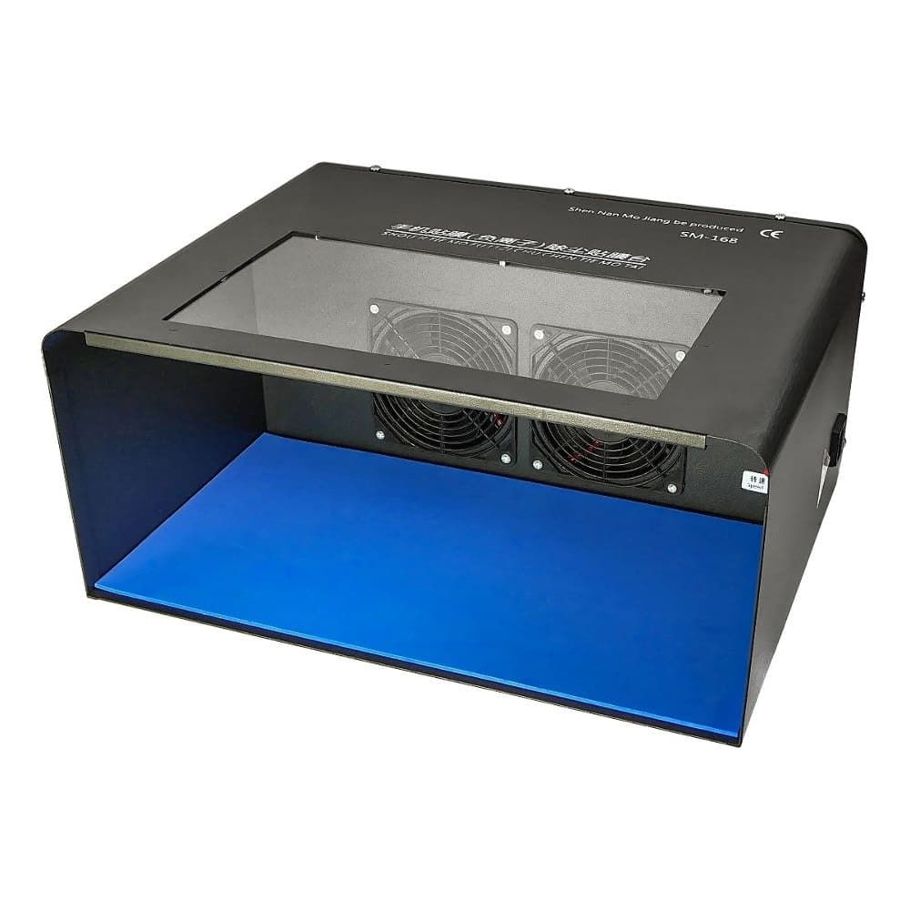 Беспылевая камера Aida SM-168, регулировка обдува, 2 типа освещения, внутренние габариты: 44.5 см, 19.5 см; 24.5 см