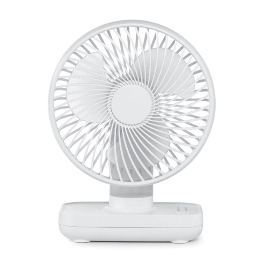 Настольный вентилятор GXQC D606, аккумуляторный, 4000 mAh, 4 скорости, білий