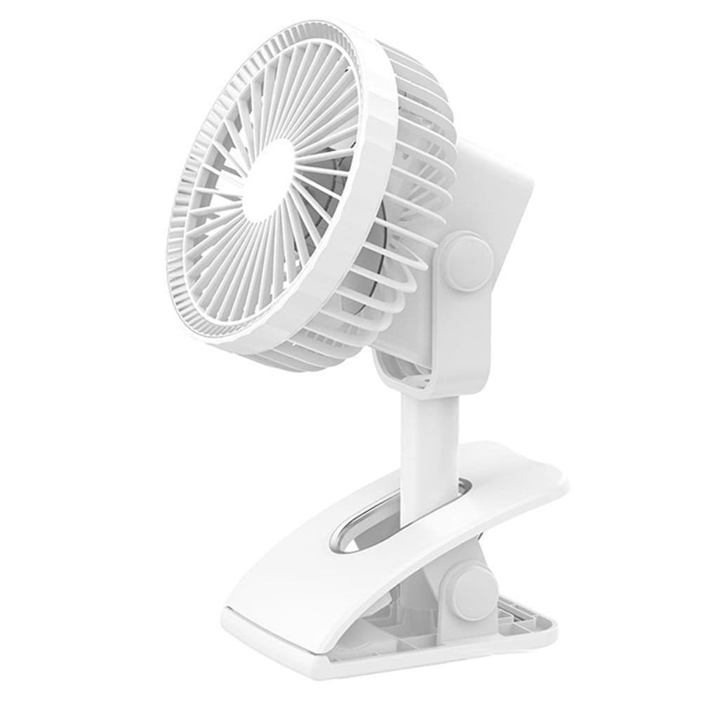 Настольный вентилятор GXQC D607, с прищепкой, білий