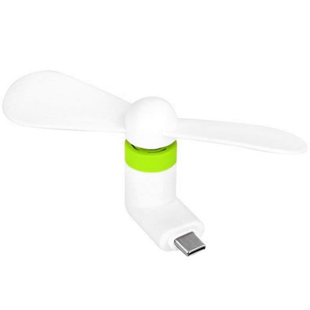 Портативный вентилятор Type-C, білий