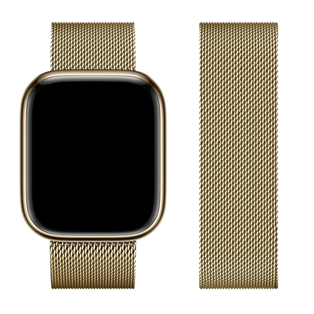 Ремешок металлический Hoco iWatch WA03 milanese steel, 42, 44, 45, 49 мм, vintage gold