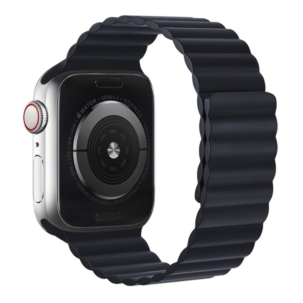Ремінець силіконовий Hoco iWatch WA07 magnetic, 38, 40, 41 мм, midnight blue | ремешок силиконовый