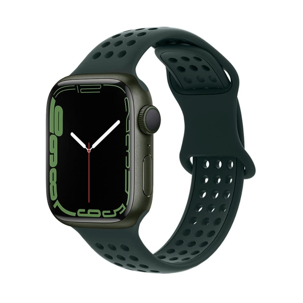 Ремінець силіконовий Hoco iWatch WA08 honeycomb, 38, 40, 41 мм, olive Green | ремешок силиконовый