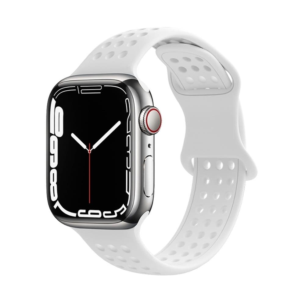 Ремінець силіконовий Hoco iWatch WA08 honeycomb, 42, 44, 45, 49 мм, white | ремешок силиконовый