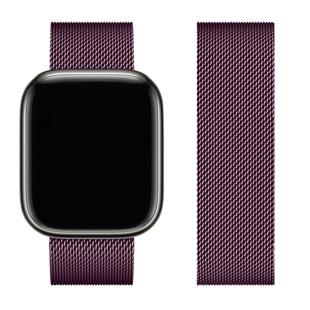 Ремешок металлический Hoco iWatch WA03 milanese steel, 42, 44, 45, 49 мм, Blackcurrant