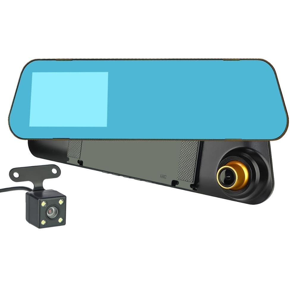 Зеркало-видеорегистратор V6 (A70) T1 FHD 1080P, LCD 4.3