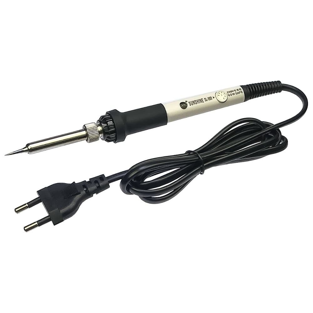 Паяльник Sunshine SL-908, с жалом 900M, регулировка температуры 200 - 450 °C, 220 В, 60 Вт
