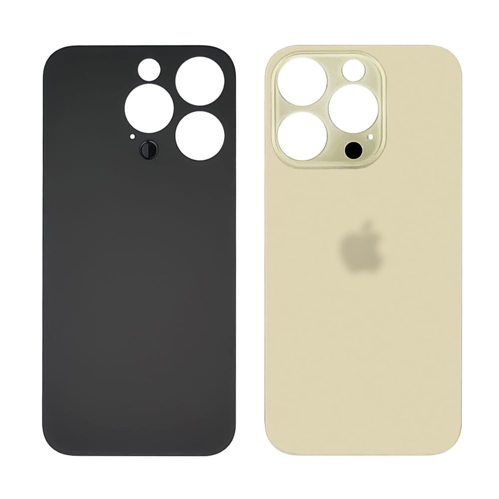 Задня кришка Apple iPhone 14 Pro, золотиста, не потрібно знімати скло камери, big hole, Original (PRC) | корпус, крышка аккумулятора, АКБ, батареи