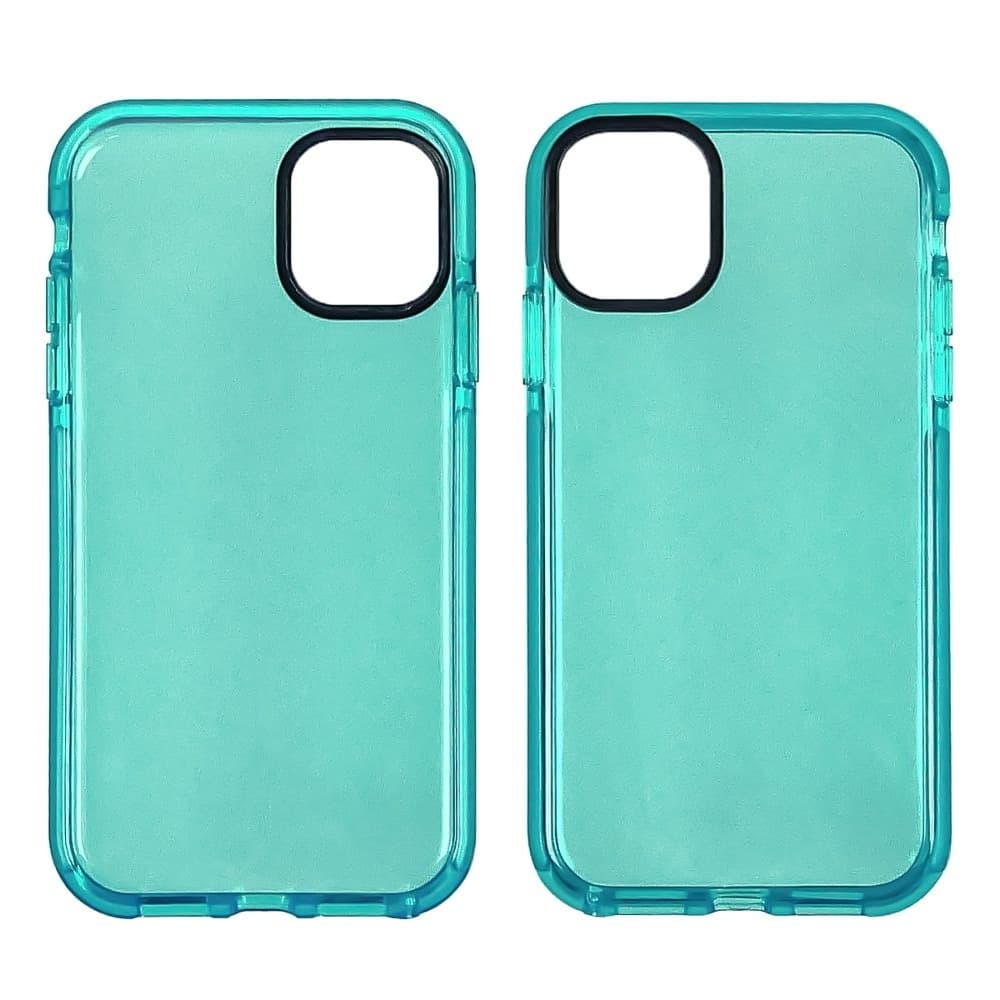 Чехол силиконовый Clear Neon для Apple iPhone 11 Pro Max, блакитний