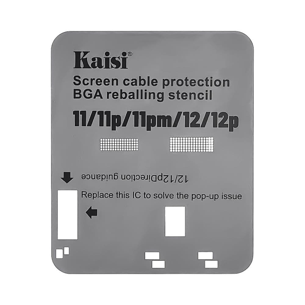Трафарет BGA Kaisi для микросхемы дисплея Apple iPhone 11, iPhone 11 Pro, iPhone 11 Pro Max, iPhone 12, iPhone 12 Pro