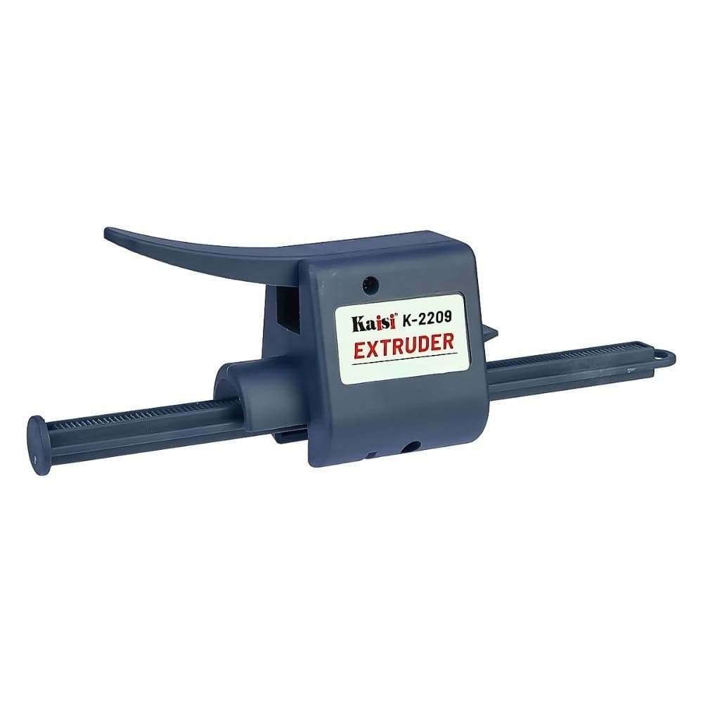 Экстрактор Kaisi K-2209, пистолет для шприцев 30-60 мл, толкатель с рычагом, 2 наконечника G14А в комплекте, для флюса и клея