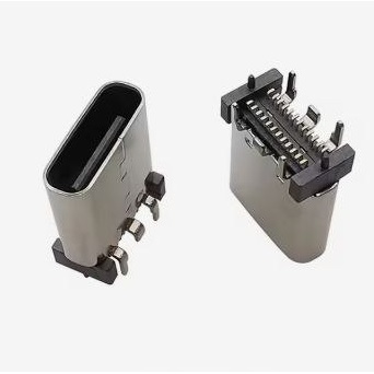 Конектор USB-C для тепловізорів, 24 pin, вертикальна посадка, 10 мм